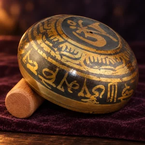 Bol Tibétain Martelé avec Batteur en Bois