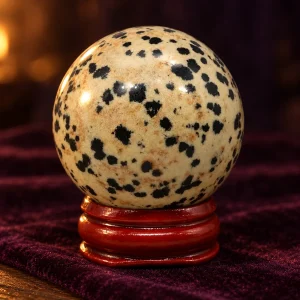 Boule de Cristal Jaspe Dalmatien 40 mm