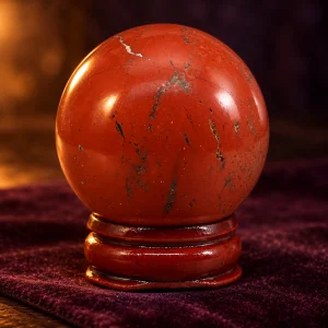 Boule de Cristal Jaspe Rouge 40 mm