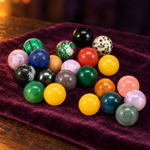 Boule de Cristal Miniature en Pierre Naturelle