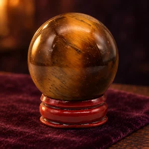 Boule de Cristal Œil-de-Tigre 40 mm