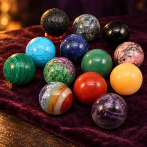 Boule de Cristal Pierre au Hasard 40 mm