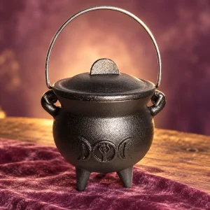 Chaudron de Sorcière en Fonte Triple Lune
