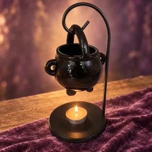 Chaudron de Sorcière Suspendu Brûle-Parfum en Céramique