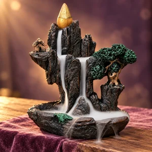 Fontaine à Encens Montagne et Pin en Résine