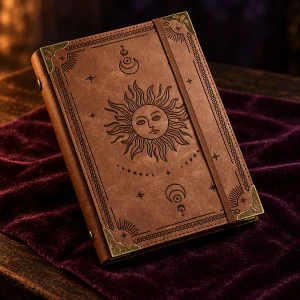 Grimoire à Anneaux Soleil Gaufré