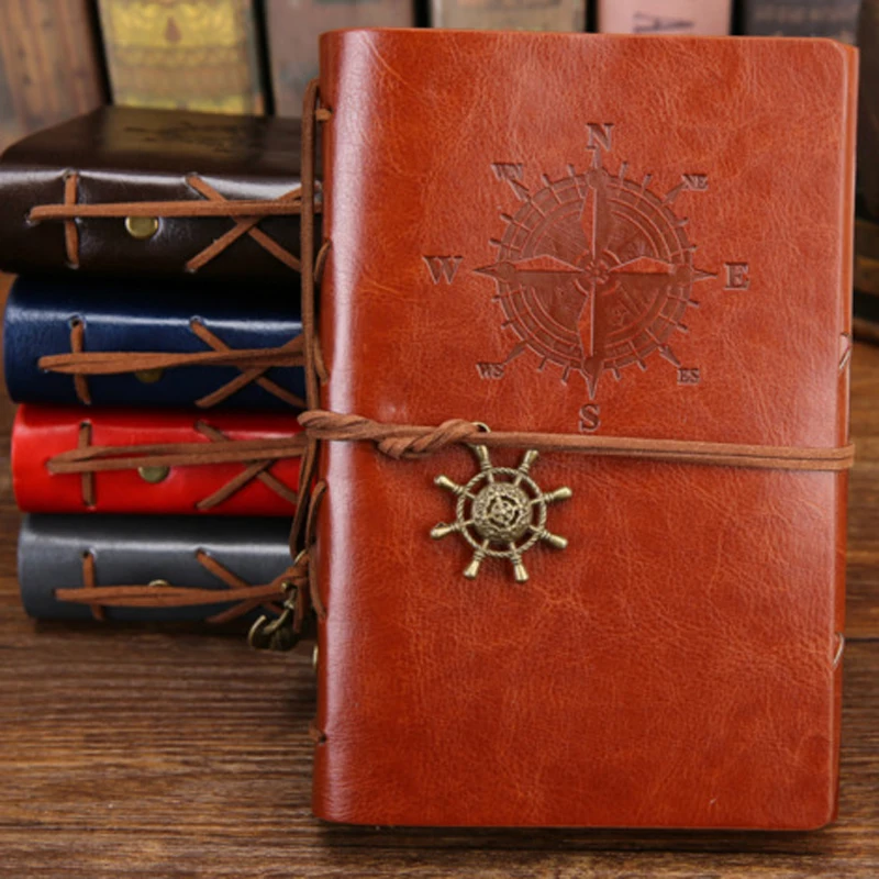 Grimoire Carnet à Spirale Vintage Motif Ancre – vue 2