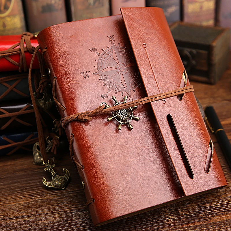 Grimoire Carnet à Spirale Vintage Motif Ancre – vue 3