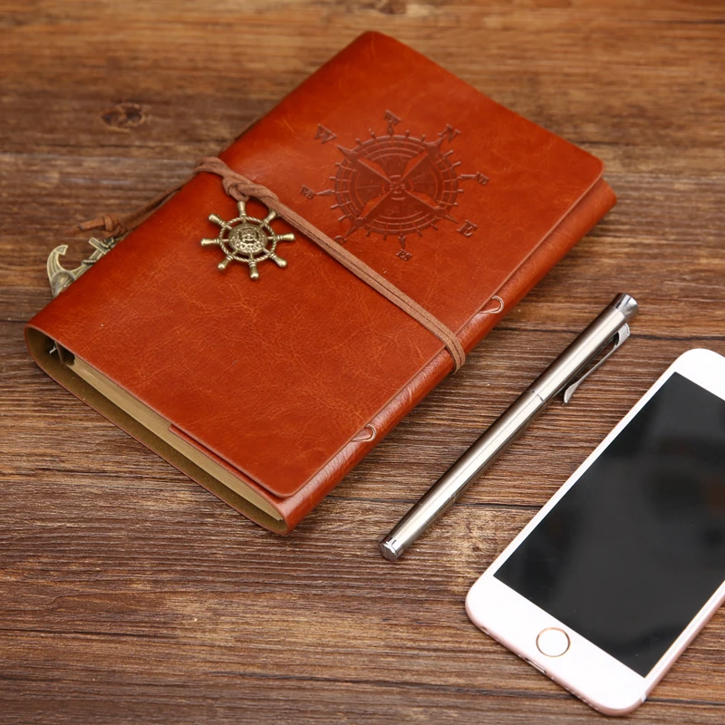 Grimoire Carnet à Spirale Vintage Motif Ancre – vue 4