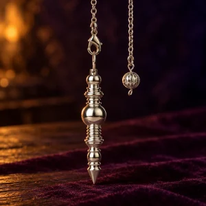 Pendule Isis Colonne à Étages en Métal