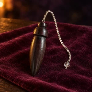Pendule de Karnak Effilé en Bois Naturel