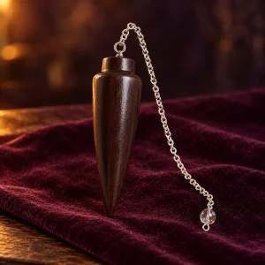 Pendule de Karnak Goutte en Bois Naturel
