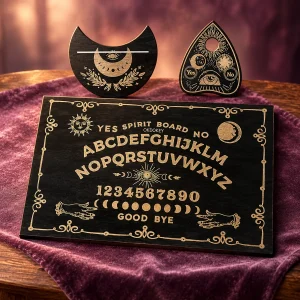 Planche Ouija Noire Yes Spirit Board No, Phases de Lune