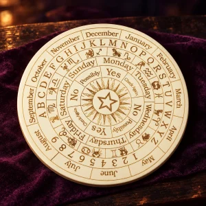 Planche de Radiesthésie Douze Constellations en Bois