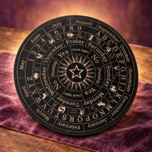 Planche de Radiesthésie Étoile, Alphabet et Astrologie