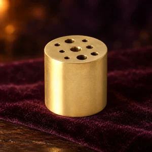 Porte-Encens Cylindre à Plusieurs Trous en Laiton