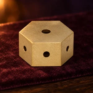 Porte-Encens Hexagone Miniature en Laiton, Quatre Trous