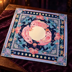 Tapis de Tarot Dragon Rose